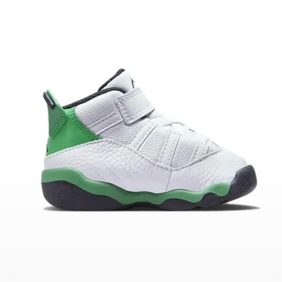 Nike Air Jordan 6 Rings TD Lucky Green White Black 323420-131 Shoe Sneaker - Picture 3 of 15